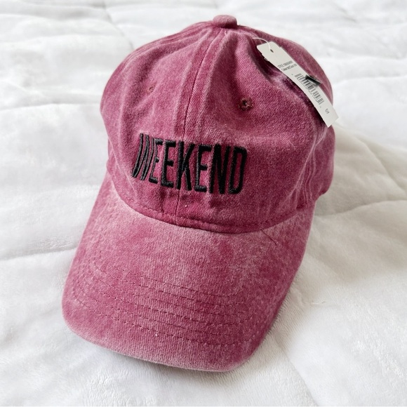 💚 NWTs WAREHOUSE ONE | Weekend Ball Cap - Pasbery Pink - distressed look - Picture 1 of 7